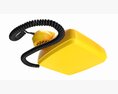 Table Rotary Dial Telephone Yellow 3D-Modell