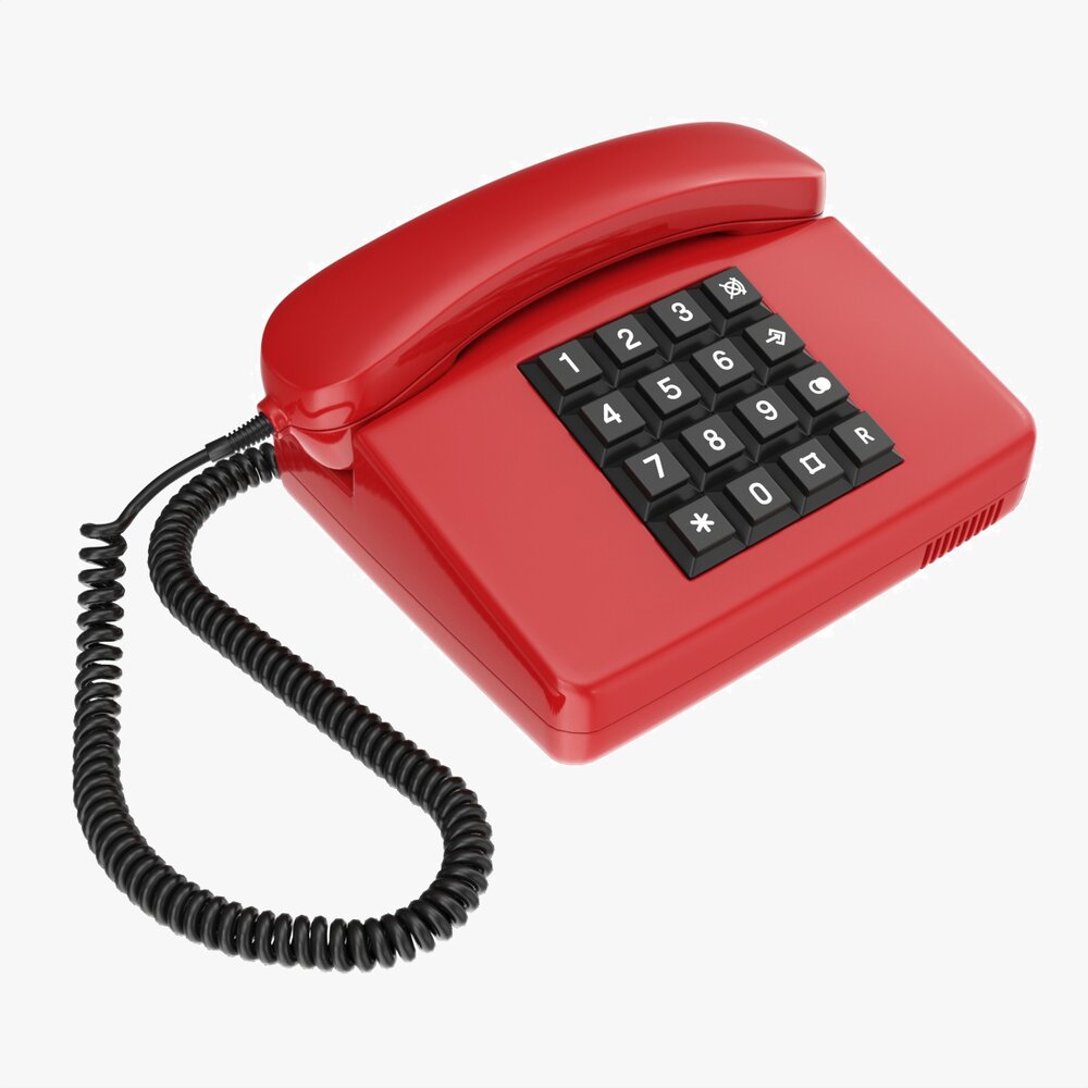 Table Touch-tone Telephone 3Dモデル