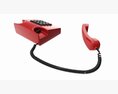 Table Touch-tone Telephone With Off-hook Handset 3D 모델 