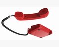Table Touch-tone Telephone With Off-hook Handset Modello 3D