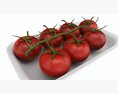 Tomatoes With Tray 01 Modèle 3d