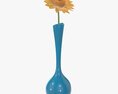 Gerbera In Vase 3D модель
