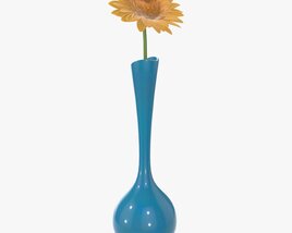 Gerbera In Vase 3D model
