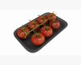 Tomatoes With Tray 02 3D 모델 