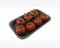 Tomatoes With Tray 02 Modello 3D