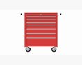 Toolbox Cabinet Trolley Cart 3Dモデル