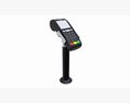 Universal Credit Card POS Terminal 02 With Stand 3Dモデル