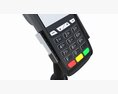 Universal Credit Card POS Terminal 02 With Stand 3D 모델 