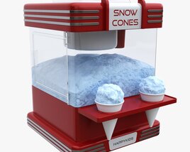 Vintage Snow Cone Ice-Cream Maker 3D модель