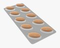 Pills In Blister Pack 07 3D-Modell