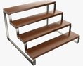 Wooden Display Riser Stand For Perfume And Makeup Organizer 3D модель