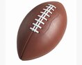 American Football Leather Ball 3D 모델 