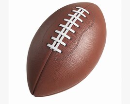 American Football Leather Ball 3D model