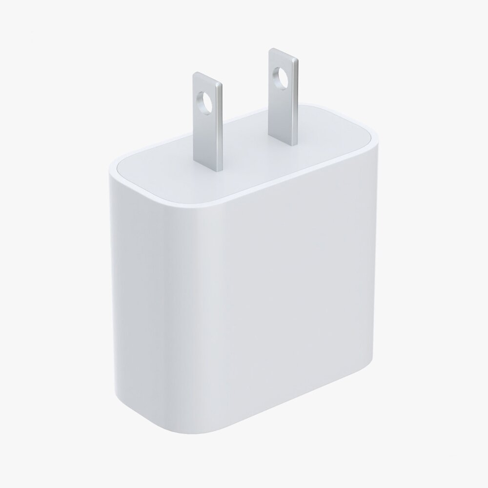 Apple 20W USB-C Power Adapter US 3D 모델 