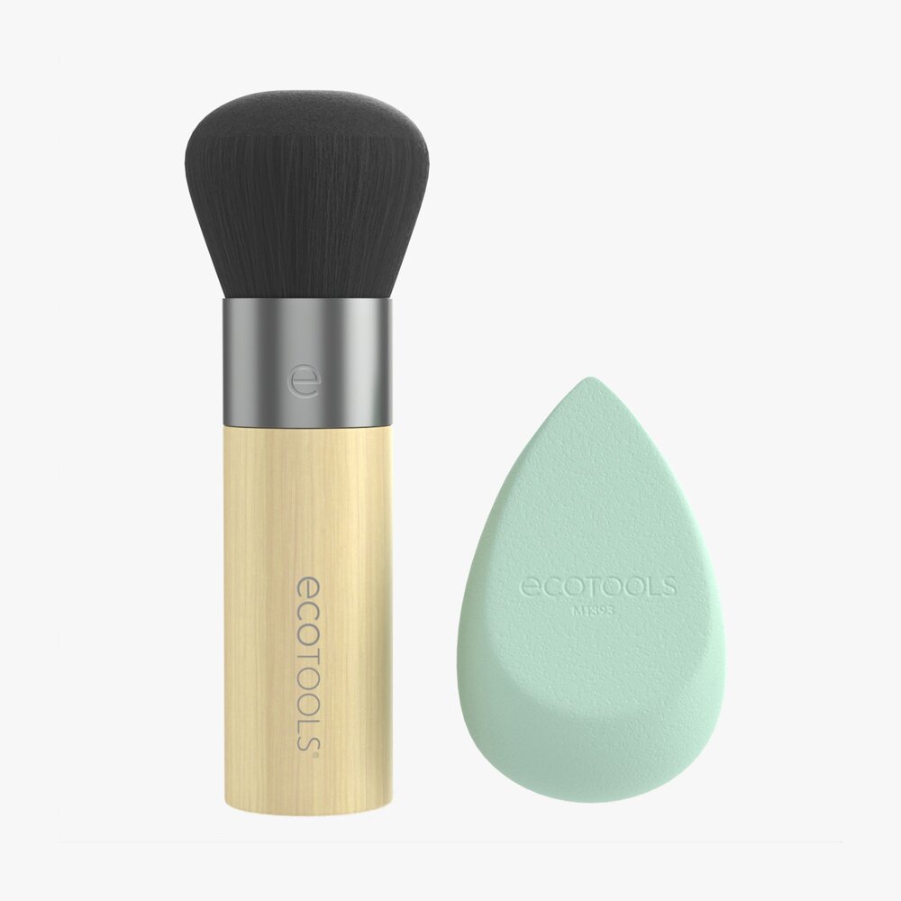 Blend Blur Makeup Brush and Sponge Ecotools Modelo 3d