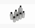 Bottles 7 Set Vitamin And Sport Nutrition 3Dモデル