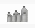Bottles 7 Set Vitamin And Sport Nutrition 3Dモデル