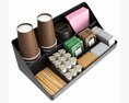 Coffee And Tea Station Organizer Large 3d model