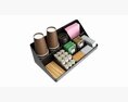 Coffee And Tea Station Organizer Large 3d model