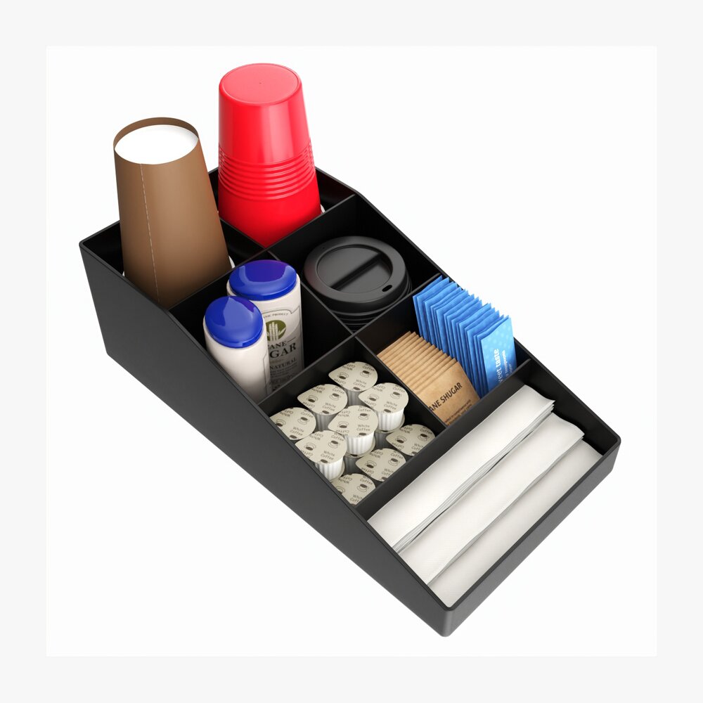 Coffee And Tea Station Organizer Small 3D model