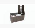 Coffee Station Bar Cabinet Commercial Industrial 3D-Modell