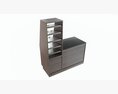 Coffee Station Bar Cabinet Commercial Industrial 3D 모델 