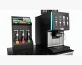 Coffee Station Bar Cabinet Furniture Commercial Industrial 02 Modelo 3d