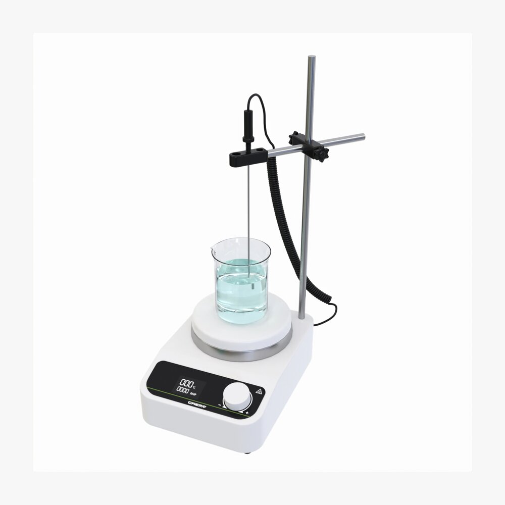 Digital Magnetic Stirrer Laboratory Device 3d model