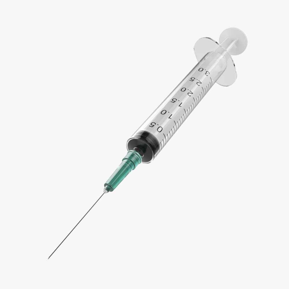 Empty Syringe 3D-Modell