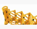 Expandable Safety Barrier Set Modello 3D