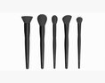 Face Brush Collection 5 Piece 3D-Modell