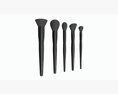 Face Brush Collection 5 Piece 3d model