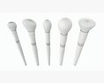 Face Brush Collection 5 Piece 3D 모델 