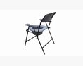 Folding Frame Commode Chair With Pot 3D 모델 