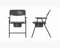 Folding Frame Commode Chair With Pot 3D-Modell