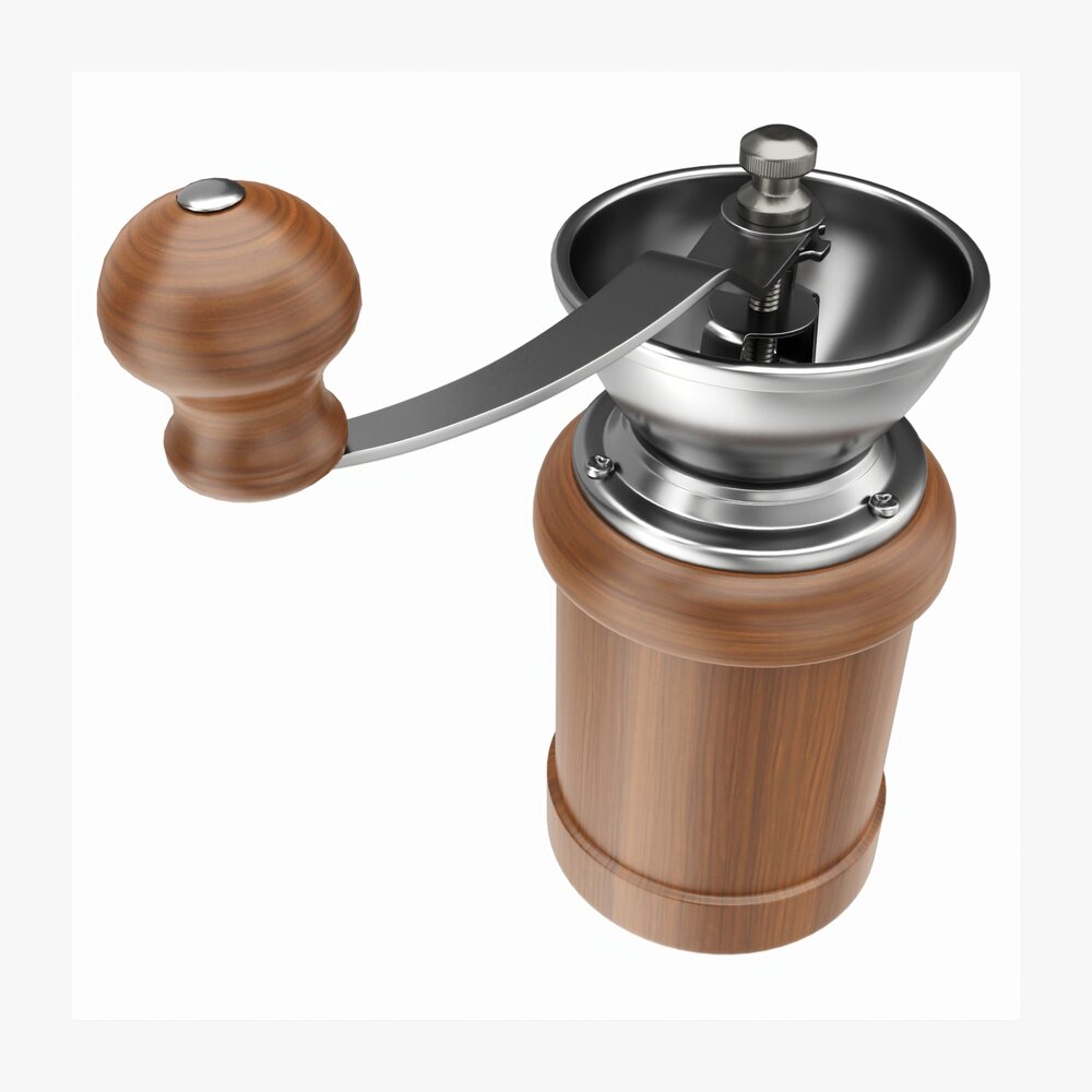 Hand Coffee Grinder 3D-Modell