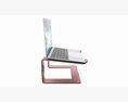 Laptop Notebook On Aluminum Riser Stand 3Dモデル