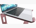 Laptop Notebook On Aluminum Riser Stand 3d model