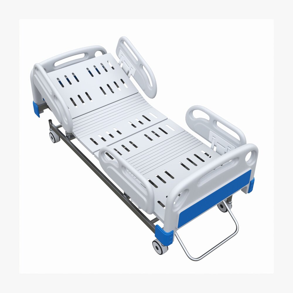 Medical Adjustable Five Functions Hospital Bed 3Dモデル