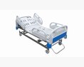 Medical Adjustable Five Functions Hospital Bed 3d model