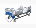 Medical Adjustable Five Functions Hospital Bed Modello 3D