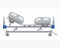 Medical Adjustable Five Functions Hospital Bed 3D 모델 