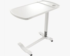 Medical Mobile Food Over Bed Table Modello 3D