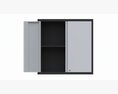 Metal Garage Wall Storage Cabinet With Lock Modèle 3d