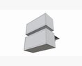 Metal Garage Wall Storage Shelves With Lock 3D模型