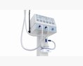 Mobile Electric Medical Lung Ventilator 3d model