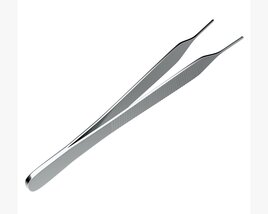 Operating Tissue Forceps Surgical Instrument 3D model