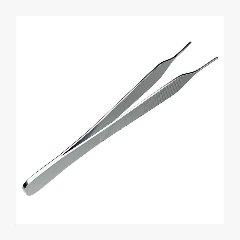Operating Tissue Forceps Surgical Instrument Modello 3D