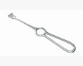 Operating Volkman Retractor Surgical Instrument 3D-Modell
