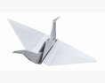 Origami Paper Crane Modèle 3d